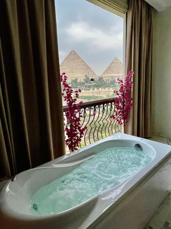 Unique Pyramids Boutique Inn Kafrat al Jabal Exterior foto